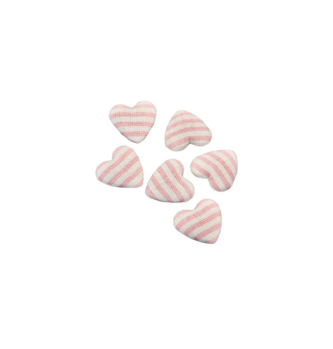 Stribede Hjerte Konfetti Pastelrosa