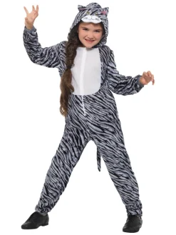 Stribet Kat Børnekostume