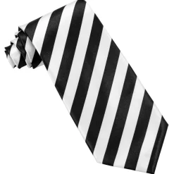 Stribet Slips Sort/Hvid