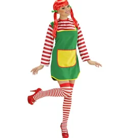Stærk Pige Kostume