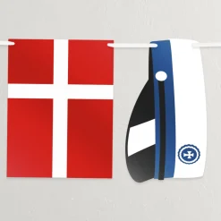 Student Flagguirlande Blå