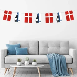 Student Flagguirlande Blå