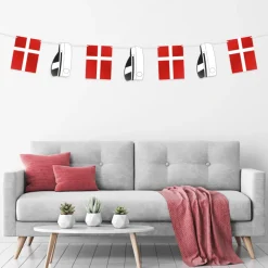 Student Flagguirlande Hvid