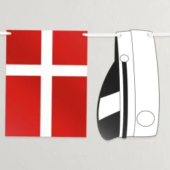 Student Flagguirlande Hvid