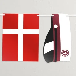 Student Flagguirlande Rød
