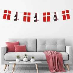Student Flagguirlande Rød