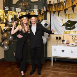 Studenterhat Sort/Guld