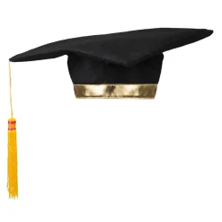 Studenterhat Sort/Guld