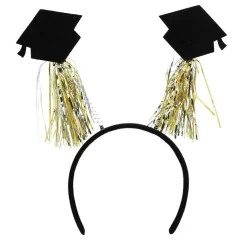 Studenter Hårbøjle Sort/Guld