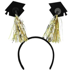 Studenter Hårbøjle Sort/Guld