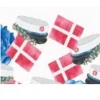 Studenterhue Og Flag Konfetti Blå