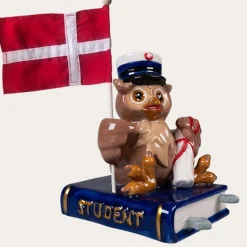 Studenterugle Dekorationsfigur Blå