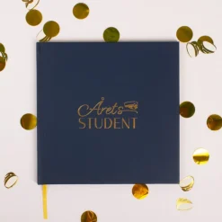 Student Gæstebog Kunstlæder, Marineblå