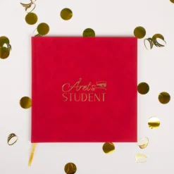 Student Gæstebog Kunstlæder, Rød
