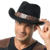 Suede Look Cowboyhat Sort