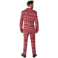 Suitmeister® Nordic Pixel Jakkesæt Rød