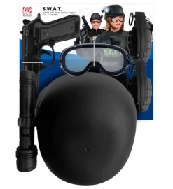 SWAT Børne Kostumekit Sort