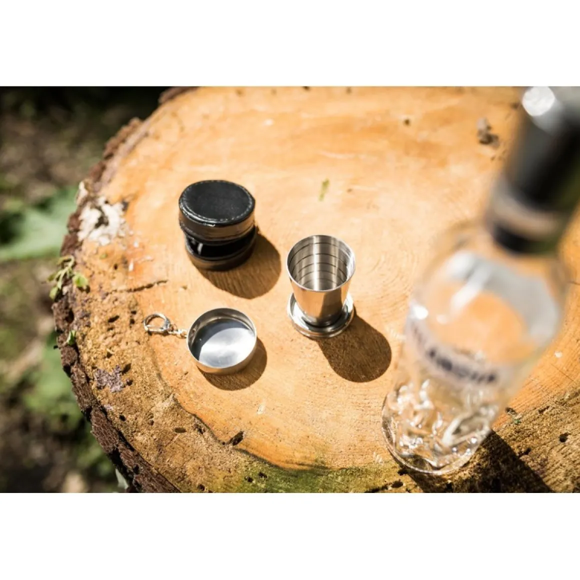 Teleskopisk Shotglas Rustfrit Stål