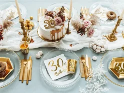 30th Birthday Paptallerkener Guld