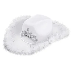 Tiara Cowboyhat Hvid