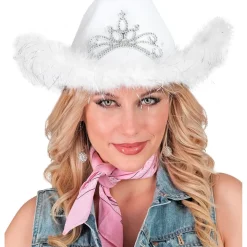 Tiara Cowboyhat Hvid