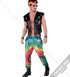 Tie Dye Paillet Bukset Regnbue