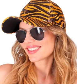 Tiger Paillet Kasket Orange