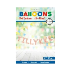 Tillykke Folieballon Rosaguld