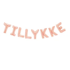 Tillykke Folieballon Rosaguld