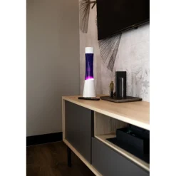 Tower Lavalampe Lilla/Hvid