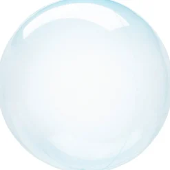 Transparent Rund Ballon Blå