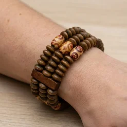 Træ Armbånd Brun