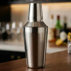 Tredelt Cocktailshaker Sølv Rustfri Stål