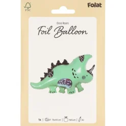 Triceratops Dinosaur Folieballon Grøn