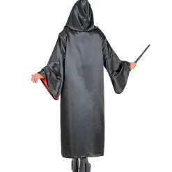 Troldmandskåbe Kostume Sort/Rød