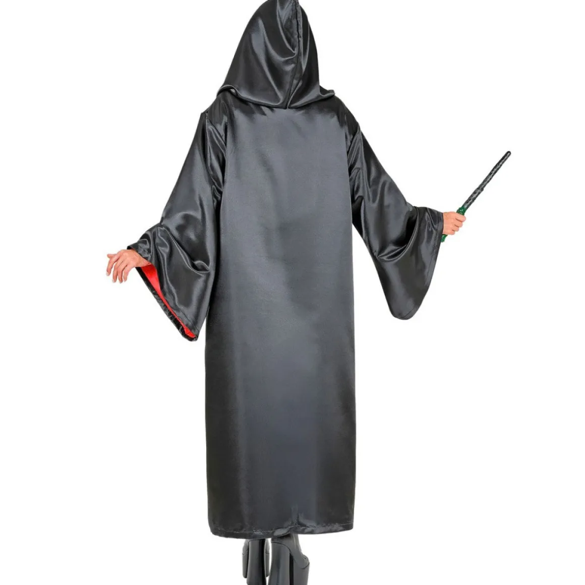 Troldmandskåbe Kostume Sort/Rød