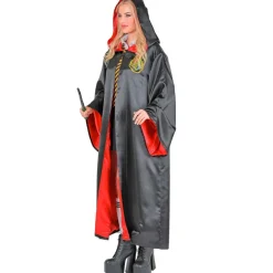 Troldmandskåbe Kostume Sort/Rød