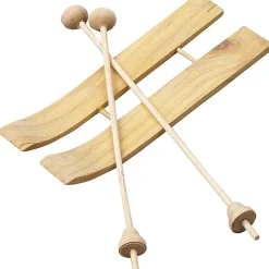 Træski Med Stave