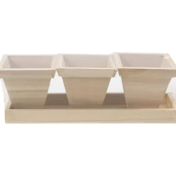 Træurtepotter Med Bakke