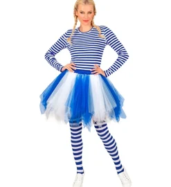 Tutu Skørt Blå/Hvid