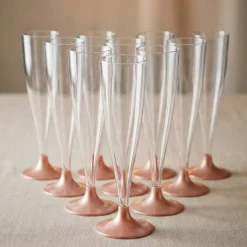 Tynde Champagneglas Rosaguld