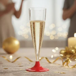 Tynde Champagneglas Rød