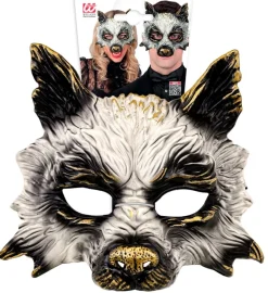 Ulve Maske Sølv/Guld