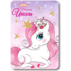 Unicorn Fleecetæppe