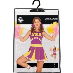 USA Cheerleader Kostume Lilla