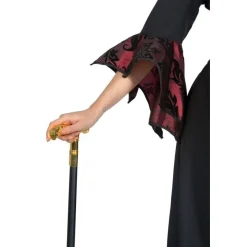 Vampyr Frakke Dame Kostume Sort/Rød