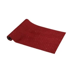 Velour Bordløber Bourdeaux