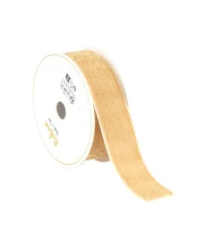 Velour Glimmerbånd Beige