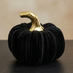 Velour Græskar Sort