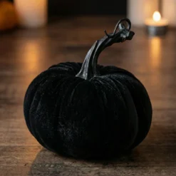 Velour Græskar Sort